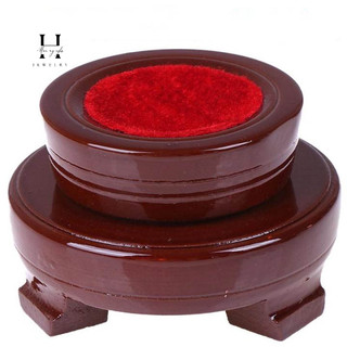 Đễ gỗ quả cầu đá phong thủy đế xoay + lót nhung cao cấp