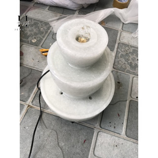 Phong thuỷ luân đá non nước giá xưởng 35 cm kèm bơm nước HANMYNGHE