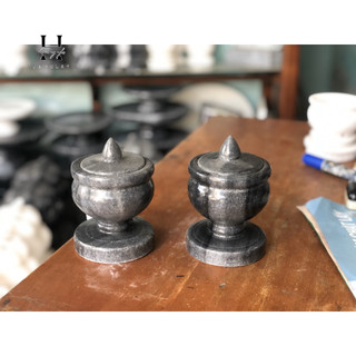 Cặp ly nước thờ đá non nước màu đen hanmynghe