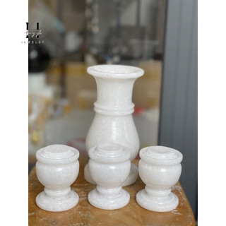Combo lọ hoa 20 cm + 3 ly nước đá non nước tự nhiên hanmynghe