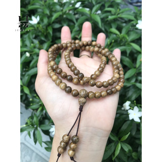 Vòng tay chuỗi hạt trầm hương 6mm 108 hạt hanmynghe