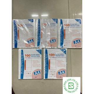 Bìa lỗ A4, bìa đục lỗ A4, bìa sơ mi lỗ A4, bìa lá lỗ A4, Bìa nhựa đục lỗ A4,100 tờ/xấp