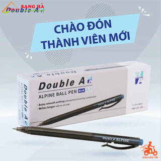 Bút Bi Alpine Double A màu xanh ngòi 0.7mm