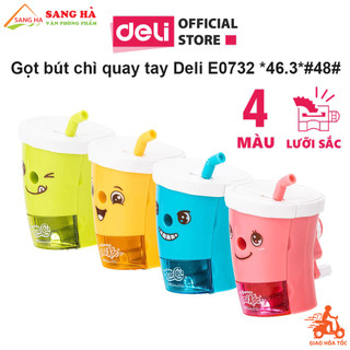 Gọt bút chì quay tay Deli E0732 Hình cốc