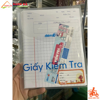 Giấy kiểm tra thiên long tp-gkt07 4 ôly vuông 2x2