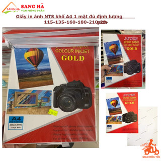 Giấy In Ảnh NTS Gold Định Lượng 115/135/160/180/230gsm Khổ A4