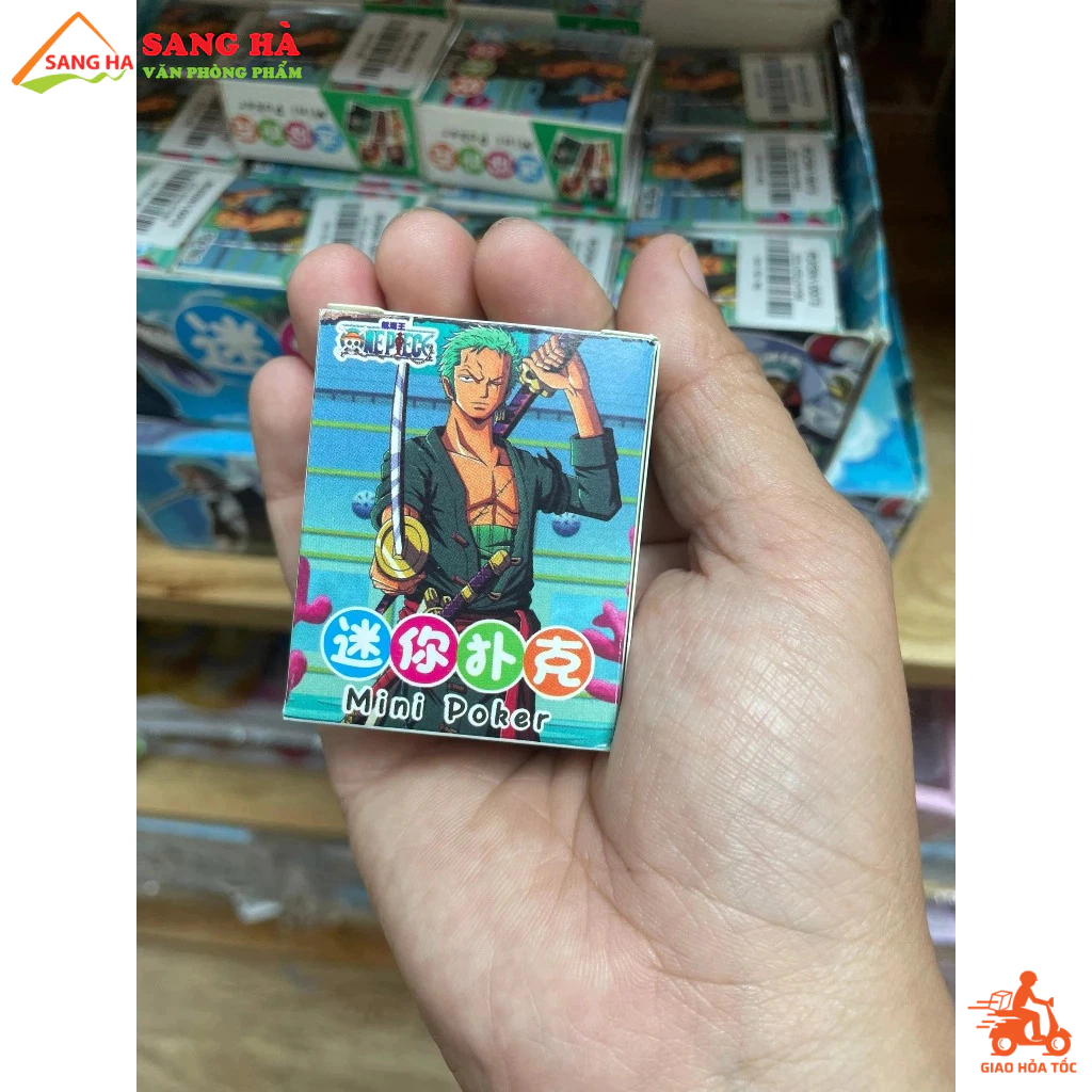 Bộ bài Tây Mini anime One piece nhiều mẫu 54 ảnh khác nhau