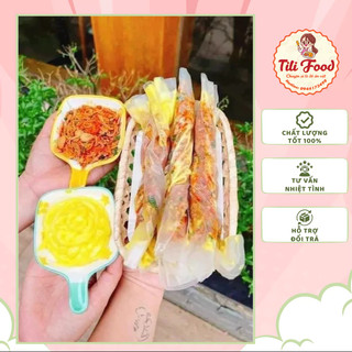 Bánh tráng phơi sương siêu ngon, combo bánh tráng + muối tôm hành phi + bơ béo, ăn là mê, đồ ăn vặt giá rẻ