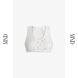 Machnhaduong - áo croptop ren màu trắng - rocha top white