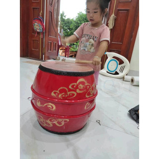 Trống lân sư tử rộng 32cm cao 40cm kèm dùi