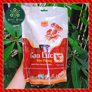 Date Mới - Combo 5 Bịch Kẹo Gạo Lức Đậu Phộng Tân Huê Viên 250g, Dinh Dưỡng, Healthy, Ăn Vặt Siêu Ngon, DING DING FOOD