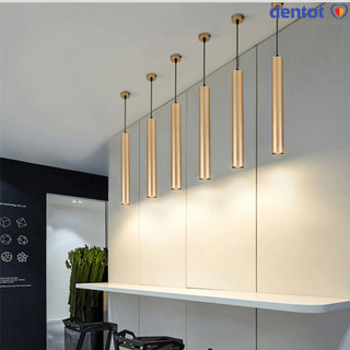 Đèn Thả Quầy Bar Ống Trụ Xi Đồng THCN 124