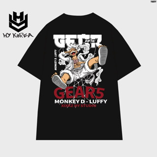 Áo thun tay lỡ HY KOREA Monkey D.Luffy 1601 form rộng unisex