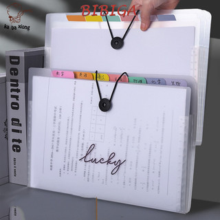 Cặp   A4 Lucky  Chia Tài Liệu Chống Nước Họa Tiết Đơn Giản Cho Học Sinh /Tệp Bìa Túi Đựng Hồ Sơ Kẹp Cặp Giấy Bibiga