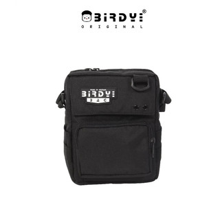 Túi đeo chéo nam nữ unisex mini nhỏ gọn màu đen FUNNI BAG VERTICAL vải Canvas chống nước thương hiệu Birdybag