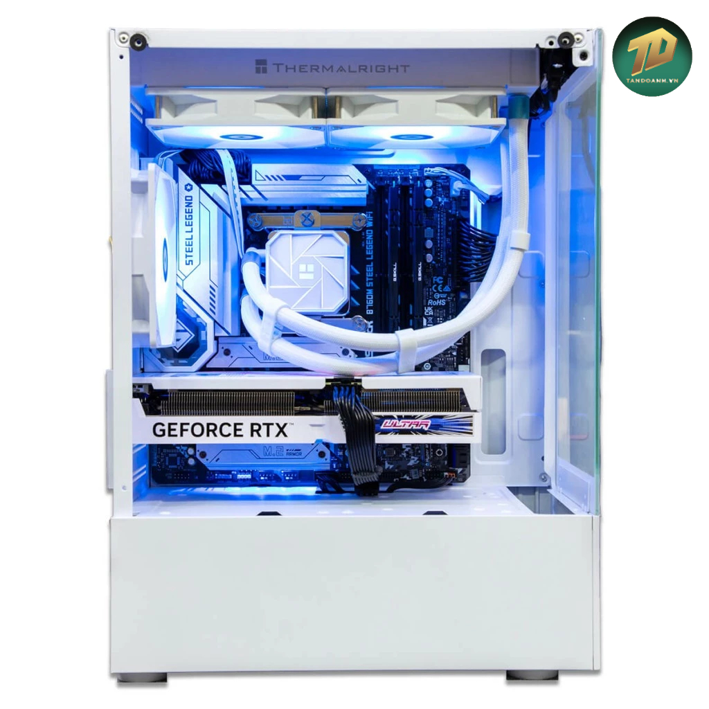 Vỏ case máy tính Infinity Aqua M White – Micro-ATX Chassis ( không tặng kèm fan )