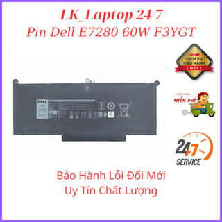 Pin laptop dell 7280 7480 f3ygt dài 60wh -4 cell latitude 7280 7290 7390 7480 7480 e7280 e7490