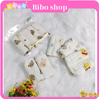 Khăn sữa xô 6 lớp , khăn xô nhăn rửa mặt cao cấp 100% cotton bảng hàn