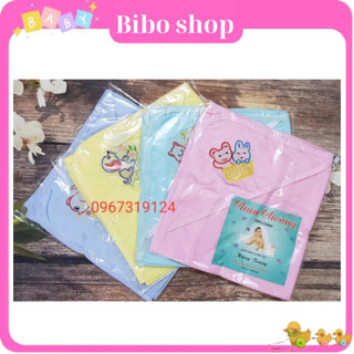 Chăn ủm Hè Thu cho bé mũ thêu