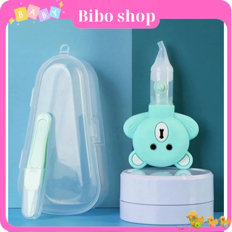 Dụng Cụ Hút Mũi Silicon Mềm Mại Cho Bé Hình Gấu