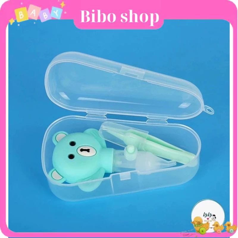 Dụng Cụ Hút Mũi Silicon Mềm Mại Cho Bé Hình Gấu