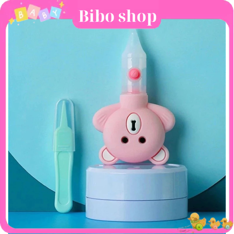 Dụng Cụ Hút Mũi Silicon Mềm Mại Cho Bé Hình Gấu
