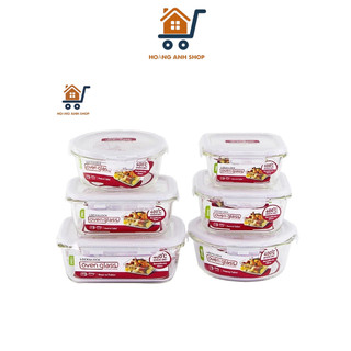 Hộp Thuỷ Tinh Lock&Lock Nhiều Size Tuỳ Chọn - Chịu Nhiệt, Chống Tràn - Mang Cơm, Đựng Thực Phẩm