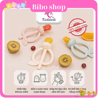 Túi nhai ăn dặm chống hóc - gặm nướu 2 in1 kichi cho bé