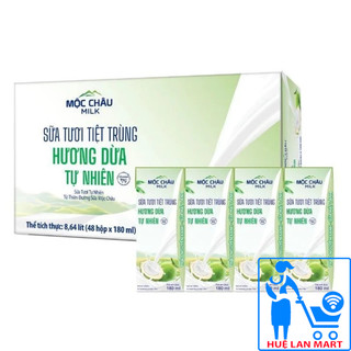 Sữa Tươi Tiệt Trùng Mộc Châu Vị Dừa Thùng 48 Hộp x 180ml
