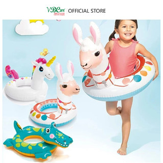Phao bơi Intex tròn, hình thú, phao tay, bể bơi phao dành cho bé nhiều mẫu, chất liệu an toàn VBCare