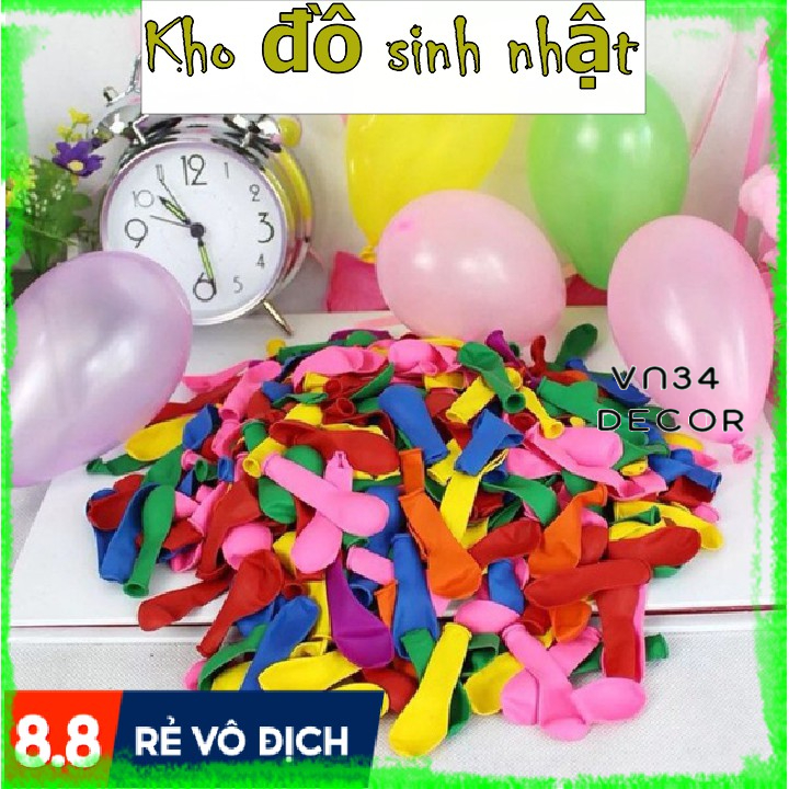 Túi 300 bong bóng bay nhí tròn Thiên Hoa, bong bóng nhí