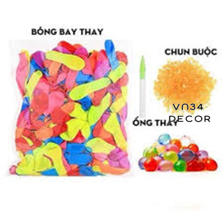 Túi 300 bong bóng bay nhí tròn Thiên Hoa, bong bóng nhí