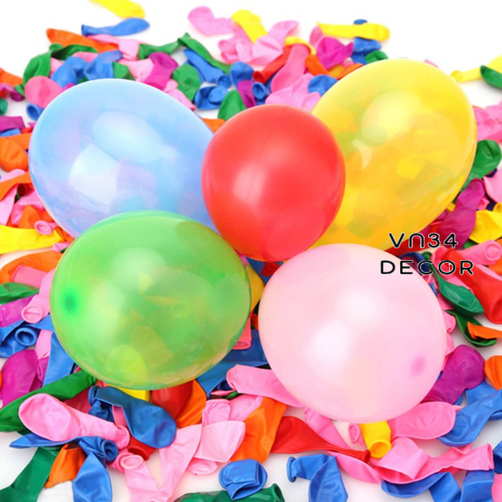 Túi 300 bong bóng bay nhí tròn Thiên Hoa, bong bóng nhí