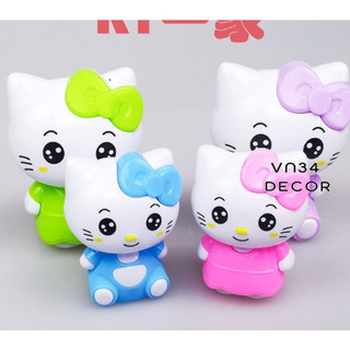 Túi 4 Mèo Kitty Gia Đình trang trí bánh kem, đồ chơi mèo kitty, kitty trang trí bánh