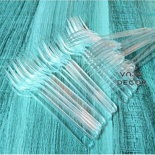 [Dĩa Trong] Thùng 2000 Dĩa Nhựa Trong dùng 1 lần - 12Cm, dĩa nhựa ăn hoa quả