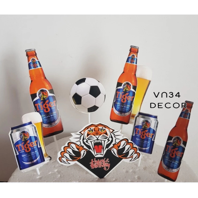Set cắm Giấy mẫu bánh đàn ông, mẫu bánh hiện đại
