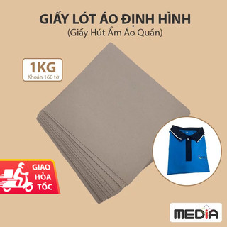 Giấy Lót Áo Định Hình 1KG (160 Tờ) 22x26cm, giấy hút ẩm, giấy lót định hình áo, giấy bìa lưng