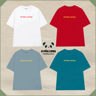 Áo Thun Form Rộng Unisex TẾT ĐỎ TÌNH ĐỎ BẠC 100% Cotton Organic Đứng Form, Thoáng Mát.APAO1998