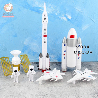 Bộ 7 mô hình Vũ Trụ trang trí bánh kem, bộ vũ trụ trang trí bánh