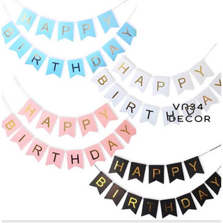 [Decor] Dây Treo chữ Happy Birthday Ánh kim trang trí lễ tiệc, trang trí sinh nhật