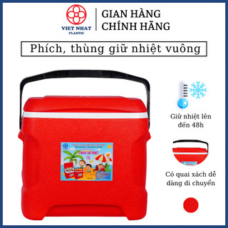 Thùng đựng đá giữ nhiệt, phích đá vuông 7L, 15L, 17L - Việt Nhật Plastic Official