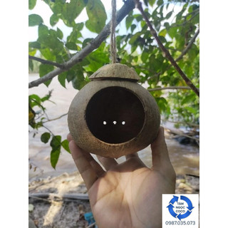 Nhà ở thú cưng gáo dừa làm sạch sơ tổ chim chuột sóc