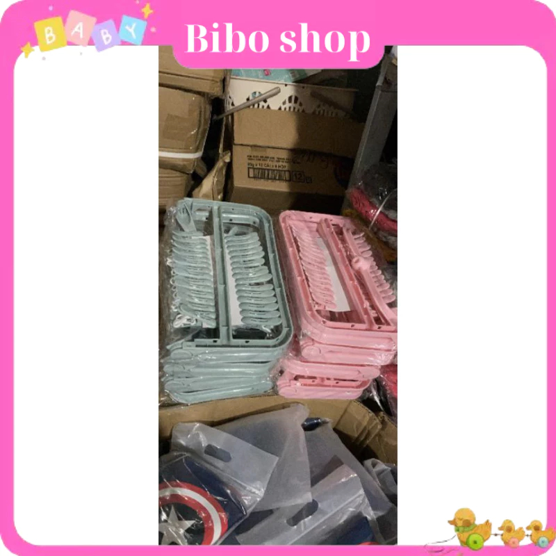 Móc Trùm Nhựa 32 Kẹp Phơi Đồ Cho Bé