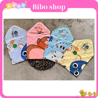 Chăn ủ hè có mũ _100% cotton loại Đẹp (70x80cm)