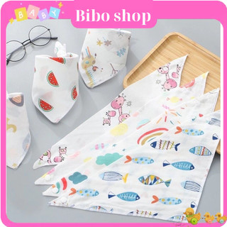 Khăn yếm xô cúc bấm cho bé