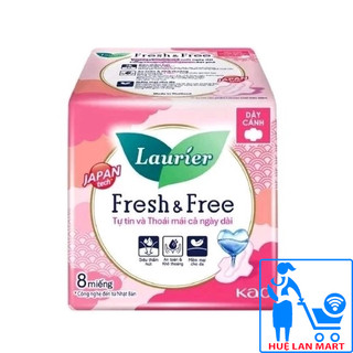 Băng Vệ Sinh Laurier Fresh & Free Dày Cánh Gói 8/20 Miếng