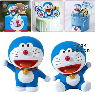 Mèo Doremon trang trí bánh kem, doremon trang trí bánh sinh nhật