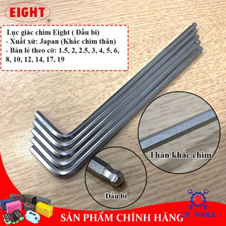 Lục giác chữ l đầu bi eight nhật các cỡ lẻ từ 1.5mm - 10mm - made in japan