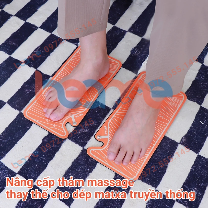 Máy massage xung điện SẠC PIN bản Tiếng Việt, máy mát xa châm cứu trị liệu Beame BM-X35