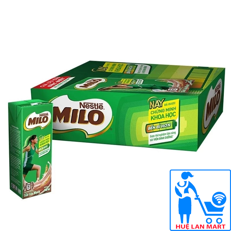 Thức Uống Lúa Lạch Nestle' Milo ActiveGo Thùng 48 Hộp x 180ml